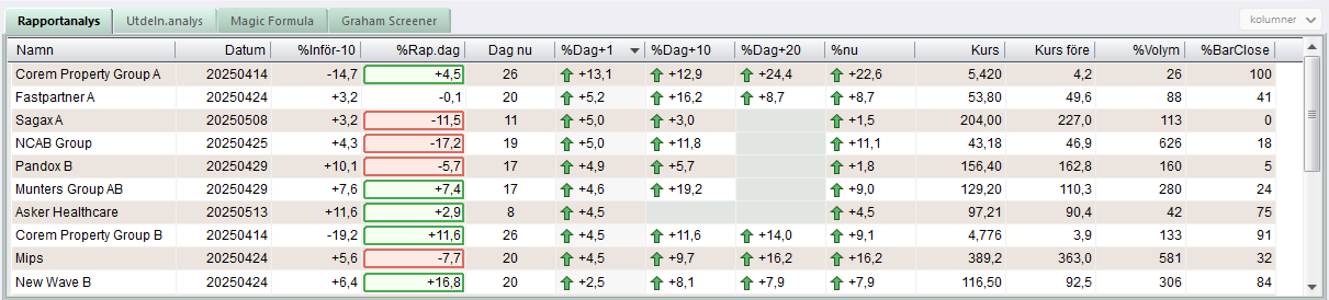 HittaKv_Rapportanalys